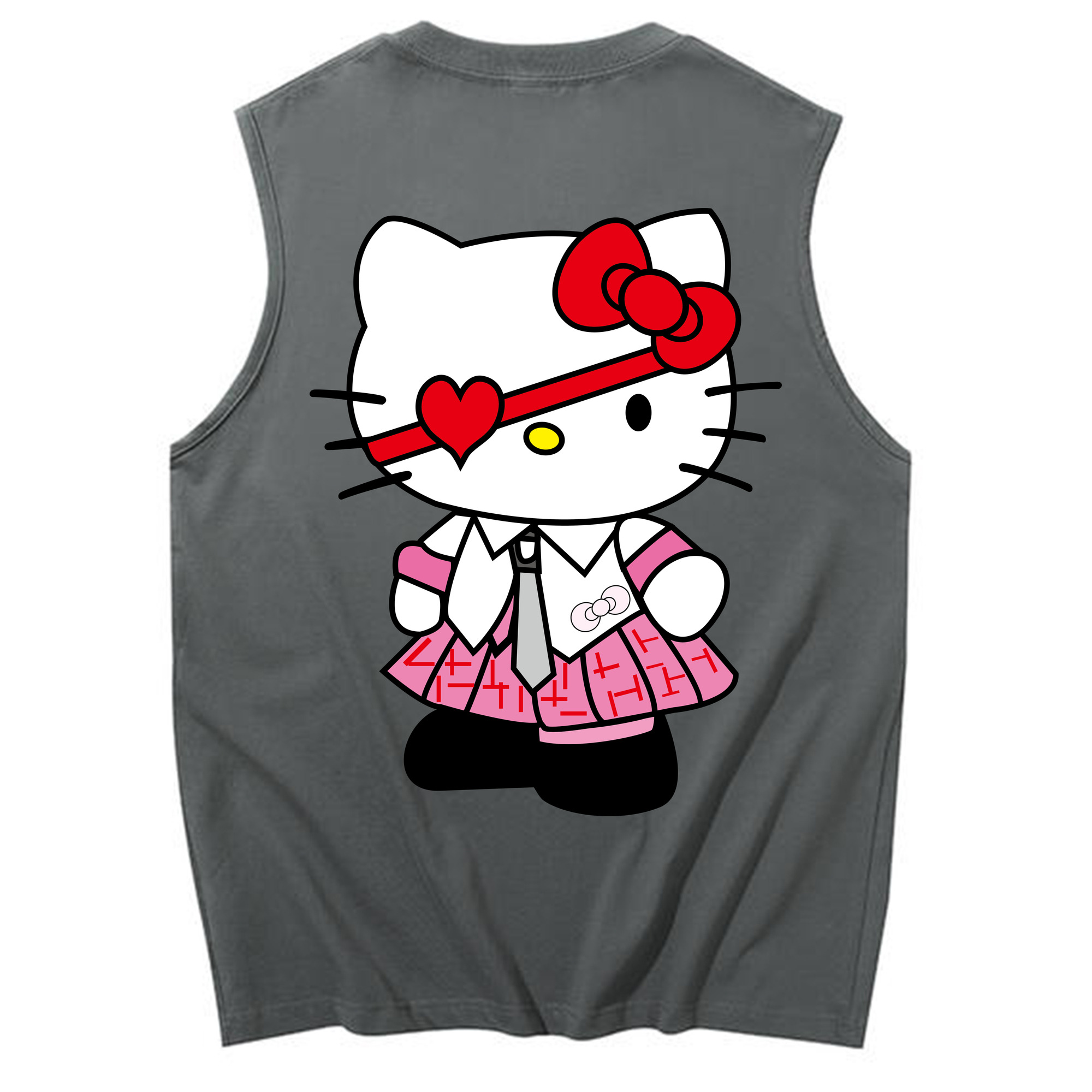 （画像用） Hello Kitty ハローキティ コットン100％タンクトップ（背面プリント）